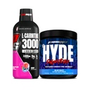 PROSUPPS L-Carnitine 3000 Stimulant Liquid Shots (31 Servants, Berry) et M. Hyde Série Signature Pré-entraînement Consommation d'énergie en poudre (30 Servants, Blue Razz) Bundle