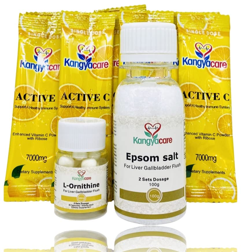 Liver Gallbladder Flush - 1-Night Liver und Gallbladder Cleanse, Liver Detox Protocol - Cleans Liver, Gallbladder & Bile Duct Tract & Colon (2 Dosis)