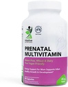 Multivitamines prénatales – 90 capsules – Vitamines et minéraux pour soutenir maman et le bébé – Calcium, Fer, Vitamine C, Iodine et plus - Vegan, Halal - Gluten, Blé, Sans lait