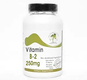 B-2 Vitamine 250mg ~ 100 Capsules - Pas d'additifs ~ Suppléments à la nature