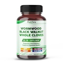All-in-1 Wormwood Noir Noix Ginger entier - Soutient la santé du foie & Aides Digestion - Fabriqué aux États-Unis -150 capsules
