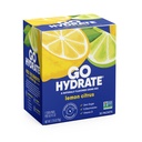 GoHydrate Instant Hydration Powder Packets - Low Sodium Electrolytes Drink Mix - Natürliche Hydration-Unterstützung, Sugar Free Electrolyte Flavored Powder Drink mit Vitamin D, 30 Packungen, Zitronensaft