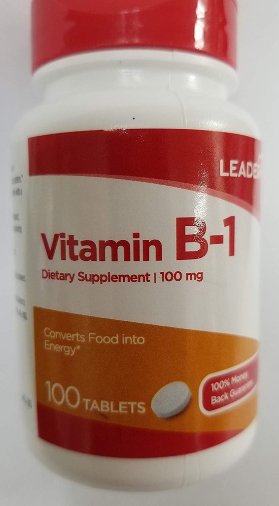 Leader Vitamin B-1 100mg, 100 Tabletten jedes (Pack von 3)
