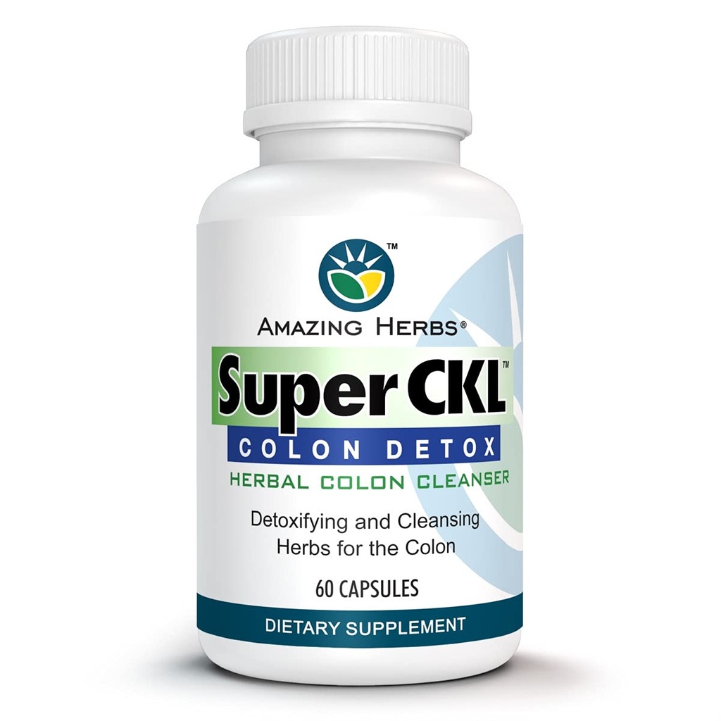 Erstaunliche Kräuter Super CKL Colon Detox - All-Natural, Kräuter Colon Cleanser, verbessert Verdauung & Aids bei der Beseitigung von Abfällen - 60 Zähler