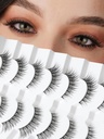 Cils naturels de chat Faux cils Wispy 14mm Faux cils Natural Look 0,1MM Bande mince bande Cils Pack C Curl Faux cils Wispy Chat Yeux Cils Volume 3D Siligli Cils 7 paire