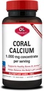 Olympian Labs Coral Calcium 1000mg Konzentrat Kapseln, Unterstützt gesunde Knochen und pH Balance - 90 Kapseln
