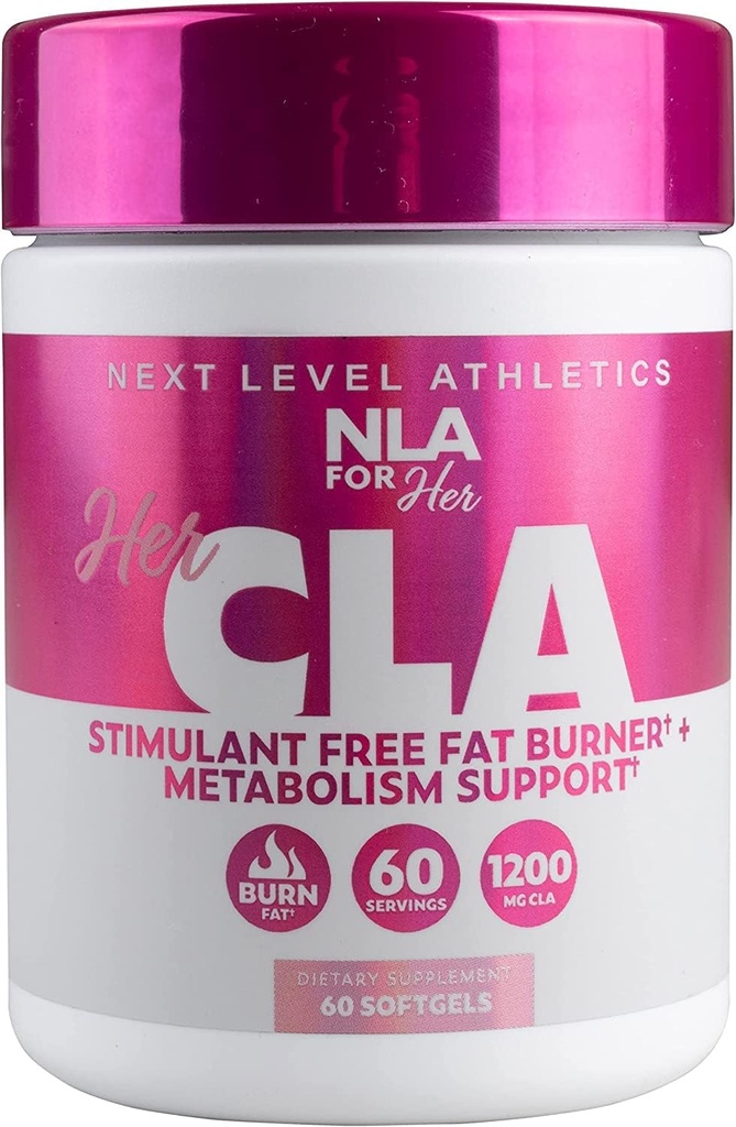 NLA für ihre CLA, 1200 mg, 60 Count - Keine Koffein oder Stimulanzien, Hilfsmittel in Fettverbrennung, Erhöhung des Stoffwechsels, erhöht Immunsystem, Stärke und Ausdauer erhöhen, Calorie Burn mit Omega 6-Fatty Acids