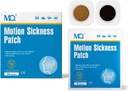 MQ 42ct Motion Maladie Patches non somnolentes, Maladie de la mer Patches pour Cruise Travel Essentials, Patch imperméable derrière l'oreille pour l'avion de voiture Altitude Maladie, Long Dernier 72H