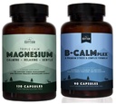 Rhythme naturel - Triple Calm Magnésium 150mg, 120 Capsules + B-CALMplex, Mélange de vitamine B unique, 90 Capsules