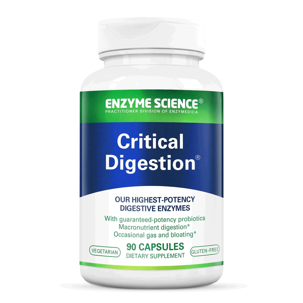 Enzyme Science Critical Digestion - Verdauungsenzyme für Frauen und für Männer mit Probiotika - Hohe Potenzunterstützung für Verdauung - Verdauungsgesundheit – Enzimas digivas y probioticos - 90 Kapseln