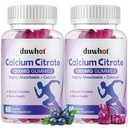 Citrate de calcium Gummies, Citrate de calcium à croquer 1000mg pour le soutien osseux, musculaire et immunitaire, Absorption ultime Suppléments de calcium pour les femmes et les hommes, Blueberry,120 Chews
