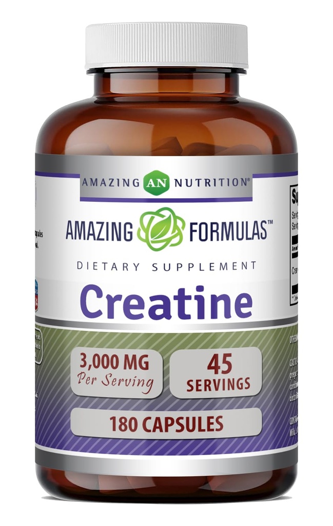 Formules étonnantes Supplément monohydraté à l'acide aminé de la créatine 3000 Mg par portion