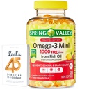 Spring Valley Omega-3 Mini von Fish Oil 1000 mg, 120 Count, Nahrungsergänzung, Omega 3 Mini Softgels Bundle mit Lualls 45 Diabetes Decodiert