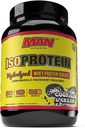 MAN Sports New Flavor ISO-Protein Hydrolyzed 100% reines Whey Protein Isolate Pulver, Cookies und Creme, 1.42 Pfund (20 Tage Versorgung)