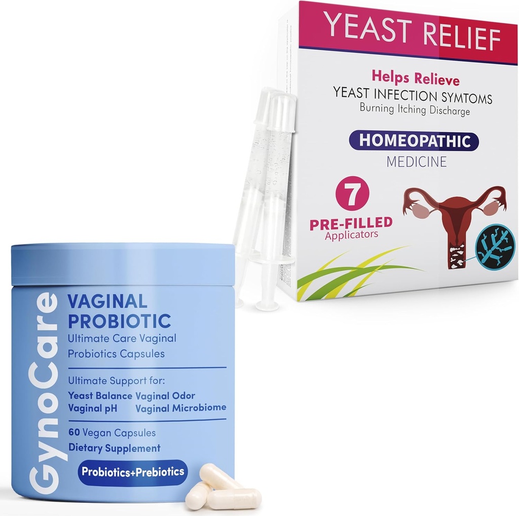 Umfassende feminine Gesundheit Bundle: Vaginal Probiotic Capsules + Antifungal Pre-Filled Applicators – Duale Unterstützung für pH Balance, Odor Control und Yeast Infection Relief