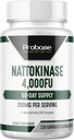 Probase Nutrition Nattokinase Supplement 4.000 FU Servings, 120 Kapseln (Derived from Japanese Natto) Systemische Enzyme für Herz- und Kreislaufunterstützung