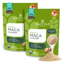 Navitas Organics Maca Powder, 16oz (2-Pack), 181 portions - biologique, non-gmo, séché à basse température, sans gluten, brun clair