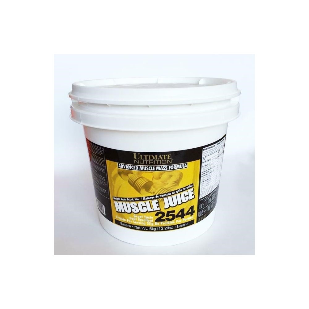 Ultimate Nutrition Jus musculaire, Mélange de boisson gain de poids - Poudre d'entraînement gain de masse pour les hommes et les femmes - Supplément pour la croissance musculaire maigre et le soutien immunitaire avec 55g de protéines - Banana, 13.2lb