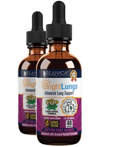 Helle Lunge - Lung Detox-Unterstützung-Ergänzung zur Unterstützung von Lung & Respiratory Health - Grindelia, Lobelia, Licorice, Wild Cherry & More!