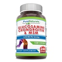 Pure Naturals Glucosamine Chondroitin + MSM Supplement | 1850 Mg | 240 Kapseln | Non-GMO | Gluten-Free | Made in USA