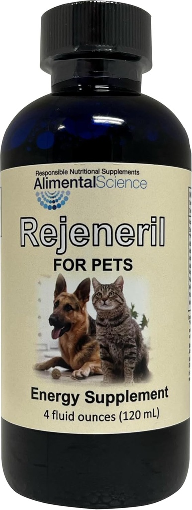 Rejeneril-FP 4oz bis zu 240 Portionen Natürliche Linderung Fatigue in Haustiere erhöhen Energie normale Appetit Immununterstützung Hund Katze & Pet Formulierung Antioxidans Vitamin Mineral Supplement Langlebigkeit Vitalität