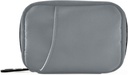 Naanle 7 Day Pill Case Travel Pill Organizer Bag avec zipper Portable Weekly Case Taille compacte pour le support de supplément de vitamine, Couleur solide Gris