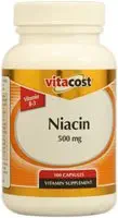 Vitacost Niacin (Vitamin B-3) - 500 mg - 100 Kapseln