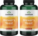 Levure de Swanson Brewer - Formule complexe de vitamine B (500mg, 500 comprimés) (2emballage)