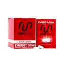 RUN GUM Cinnamon Energy Gum 50mg Koffein Taurine & B-Vitamine Per Piece, 24 Stück (Pack mit 12), 2 Stück = 1 Kaffee oder Energy Drink, Sugar Free, Zero Calorie