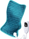 Elektrische Heizkissen für Back/Shoulder/Neck/Knee/Leg-Pain Relief, 6 Schnelle Heizeinstellungen, Auto-Off, Maschinenwaschbar, Feuchte-Wärmeoptionen, Extra Large 12"x24"