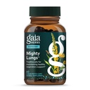 Gaia Herbs Mighty Lungs - Supplément de soutien pulmonaire pour aider à maintenir la santé pulmonaire et respiratoire globale* - Avec Mullein, Plantain, Schisandra et Elecampane - 60 phytocapsules liquides véganes (30 jours d'approvisionnement)