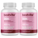 BESTVITE DIM (Diindolylmethane) 400mg with Bioperine (240 Vegetarian Capsules) (120 x 2) - No Stearates - No Gelatin - Vegan - Non GMO - Gluten Free