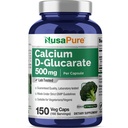 NusaPure Calcium D-Glucarate 500 mg 150 Veggie Caps, Vegan, Non-GMO, Glutenfrei