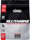 Pure Glutamine Powder – Post Workout Recovery – Muscle Growth – Fonction du système immunitaire - Dissolution rapide, sans aromatisant, supplément de fitness amiable végétalien - 300 gr ou 60 portions