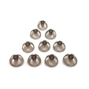 Hörhilfe Domes Smoky Gray Tips Ohr Stücke bequem für Open Fit BTE Sound Amplifier PSAP Kit unsichtbar 10mm (L * 10)