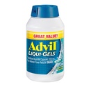 Advil Liqui-Gels Pain Reliever und Fever Reducer, Schmerzmedizin für Erwachsene mit Ibuprofen 200mg für Kopfschmerzen, Rückenschmerzen, Menstruationsschmerzen und Gelenkschmerzen Relief - 200 flüssige gefüllte Kapseln