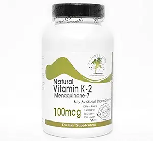 Vitamine naturelle K-2 100mcg Menaquinone-7~200 Capsules - Aucun additif ~ Suppléments de nature