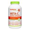 NutriBiotic Meta-C Kapseln, 500 mg Spirulina-Bound Vitamin C, 250 Graf | Gepuffert mit Calcium, biologisch aktive Spirulina Metaboliten & Lemon Bioflavonoids | Antioxidant & Collagen Unterstützung