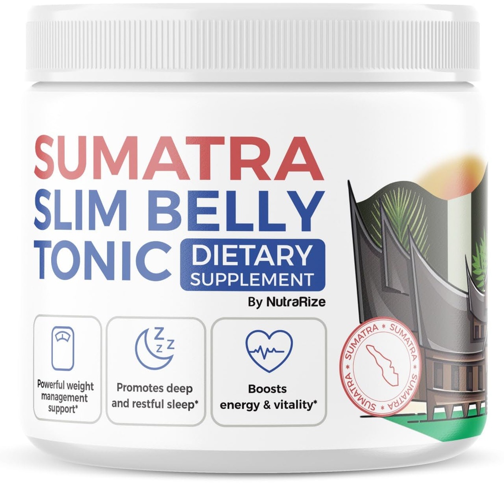 NutraRize Sumatra Slim Belly Tonic Powder - Nahrungsergänzung, All-Natural Maximum Strength Powder, Bewertungen (1 Packung)
