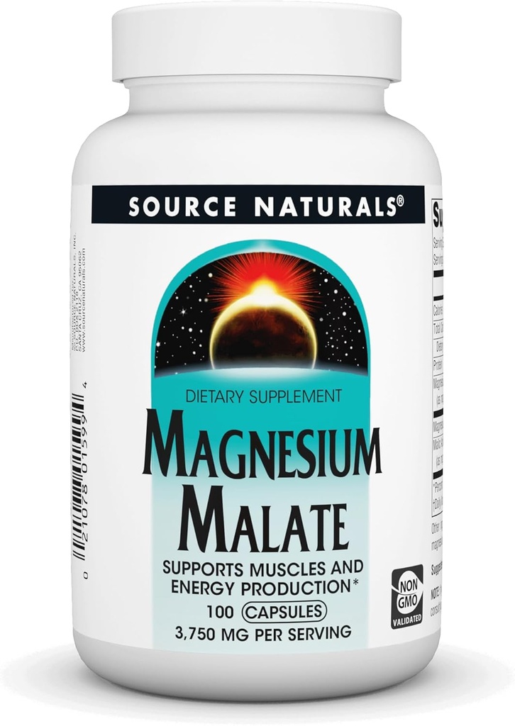 Quelle Naturals Magnesium Malate 3750 mg Pro Servieren Essential Magnesium Malic Acid Supplement - 100 Kapseln