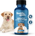Hepatic Liver Unterstützung für Hunde, Auflösbare homöopathische Digestive Canine Ergänzung für Leberentgiftung und Nährstoffaufnahme, 100% alle natürlichen, leicht zu geben, frei von Chemikalien oder Additiven, 400 Pillen