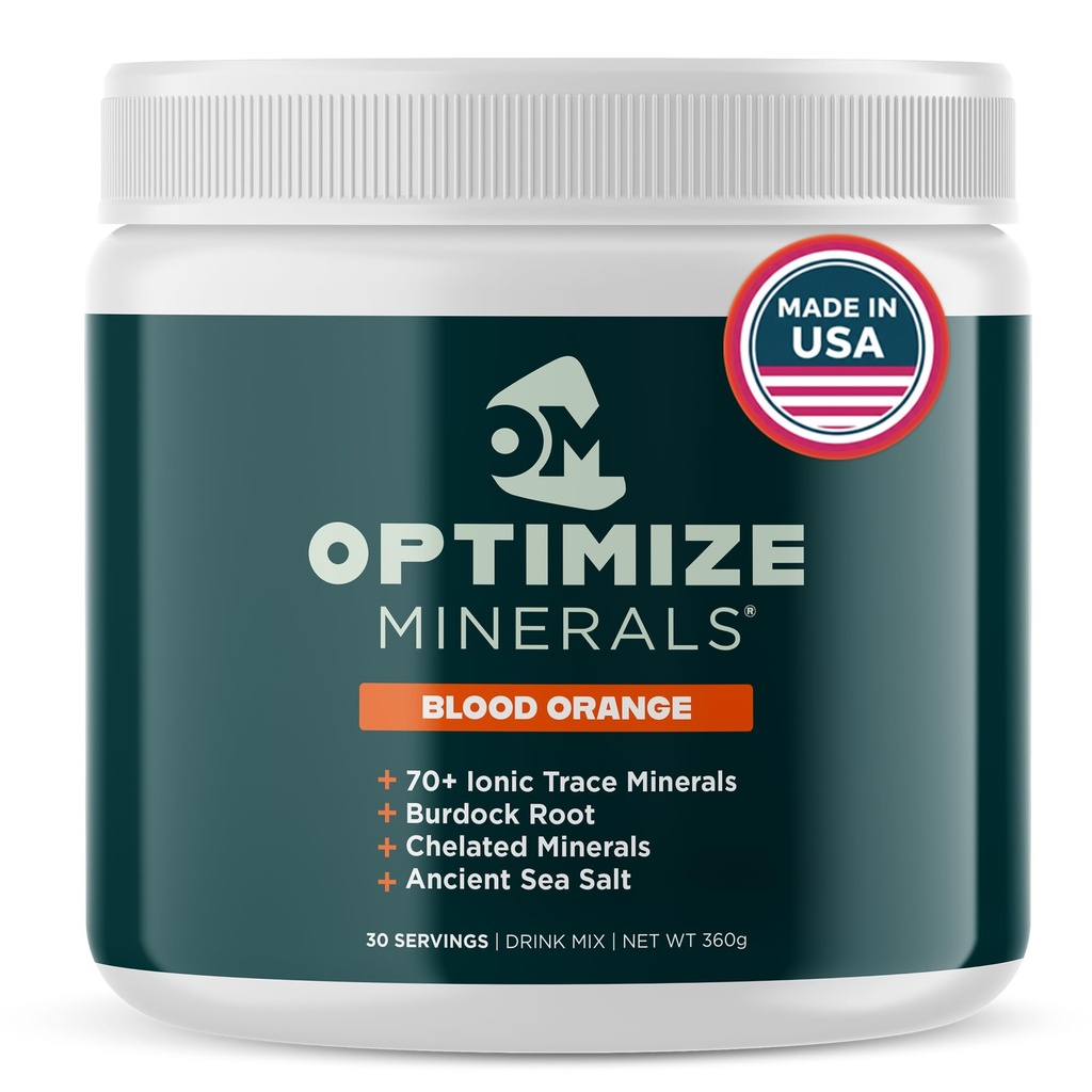 Optimieren Sie Mineralien Multi Mineral - New Look Same Daily Formula - Magnesium, Elektrolyte & Trace Mineral Supplement Powder - Glutenfreie Vitamine Getränk für optimales Wellness - Blut Orange, 30 Portionen