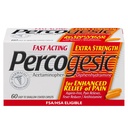Percogesic extra Strength Acetaminophen & Diphenhydramine Schmerzlinderung, schnell wirkende Aspirin-freies Fever Reducer & Antihistamin, 60 Count