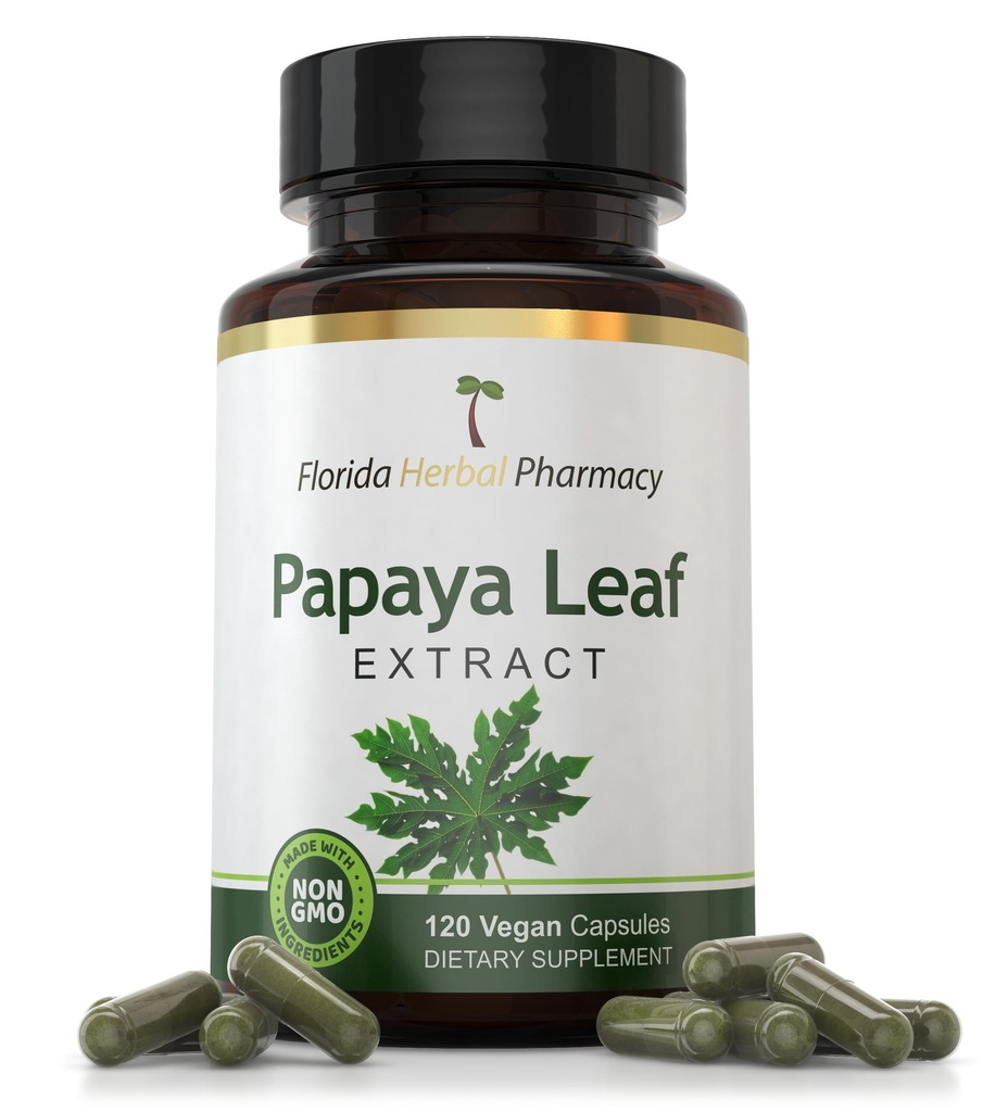 Florida Kräuter Apotheke, Papaya Blatt Extrakt Kapseln