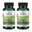 Swanson Rhodiola Rosea Root - Adaptogenic Herb Supplement Promoting Mood Balance & Stress Support - Natural Formula for Energy Support - (100 Capsules, 400mg Each) (2 Pack)