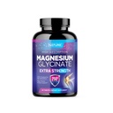Glycinat de magnésium 250mg - Supplément de magnésium chélaté à haute absorption - 100% Glycinat de magnésium pur - Stress, Sommeil, Cœur et Muscle Soutien de la santé - Non-OGM, Vegan, Sans gluten (60 comprimés)