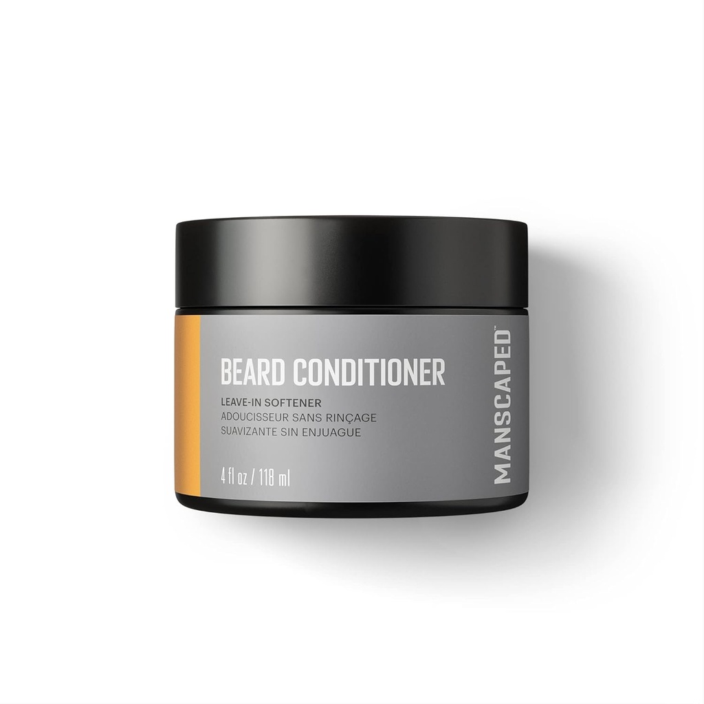 MANSCAPED® UltraPremium Beard Conditionneur, Adoucissant avec Huiles Nourrissantes et Antioxydants, Beurre de karité, Eucalyptus, Lavande, Huile de coco Hydrates & Restores Hydrates, (4 oz)