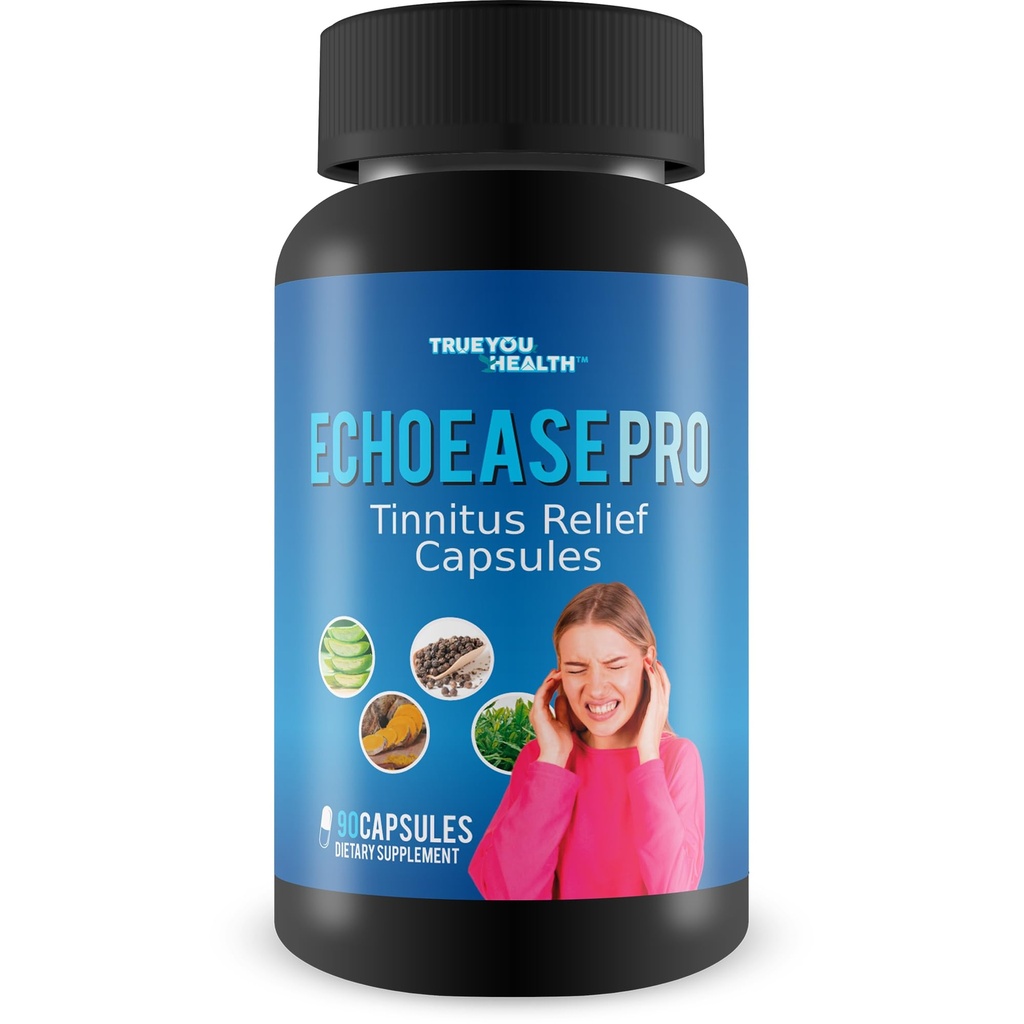 Pro EchoEase Tinnitus Relief Kapseln - Unsere beste Echo Ease für Tinnitus - Tinnitus & Ear Support Formel - Natürliche Tinnitus Behandlung - Kräuter Tinnitus Aid - Ohrring Relief - Ohrring Remedy