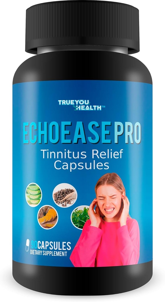 Pro EchoEase Tinnitus Relief Kapseln - Unsere beste Echo Ease für Tinnitus - Tinnitus & Ear Support Formel - Natürliche Tinnitus Behandlung - Kräuter Tinnitus Aid - Ohrring Relief - Ohrring Remedy
