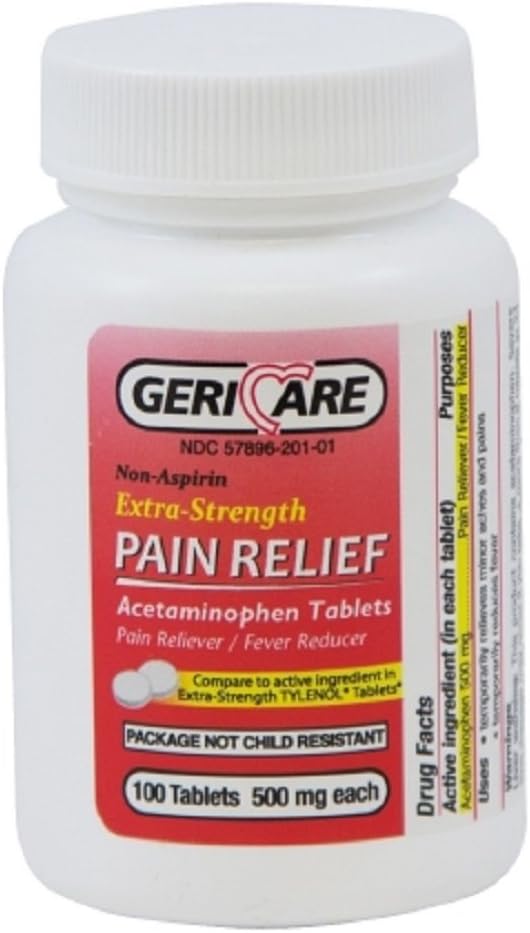 Mckesson 60-201-01 Schmerzlinderung Tablette 500 mg Stärke - 12 Flaschen